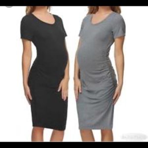 Felina Cotton Bodycon Maternity Dress